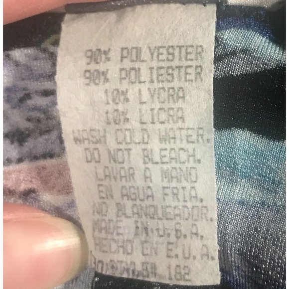 LOOKI USA Vintage Tropical Stretch Tank Small/Medium - Picture 10 of 12